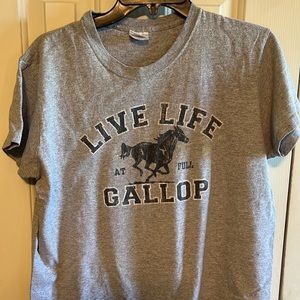 Horse print T-shirt